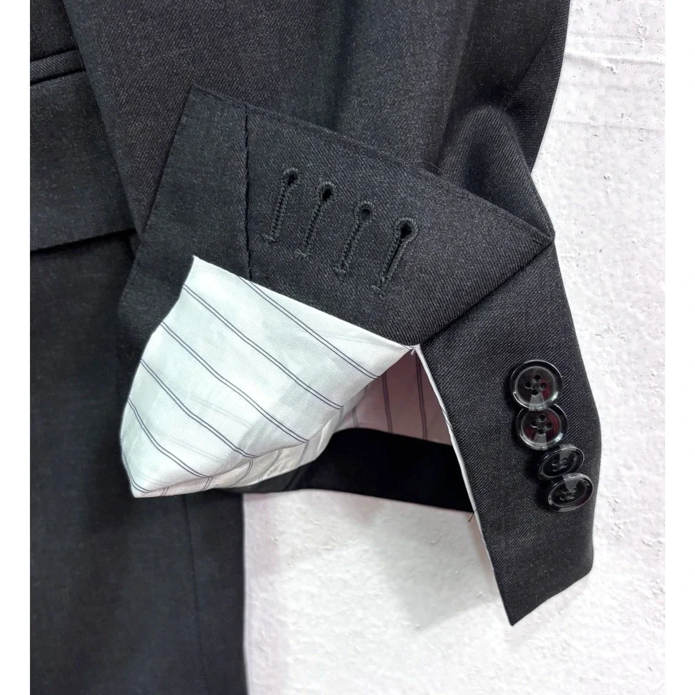 charcoal Suitsupply Napoli Int blazer jacket sport‎ suit coat perennial wool 40L